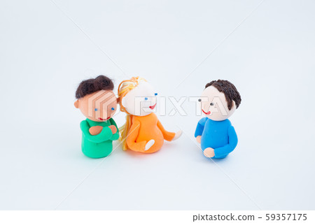 Handmade paper clay dolls Communication with foreigners in English conversation classes and international exchange Handmade paper clay dolls Communication with foreigners in English conversation classes and international exchange 59357175