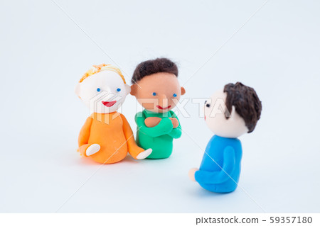 Handmade paper clay dolls Communication with foreigners in English conversation classes and international exchange Handmade paper clay dolls Communication with foreigners in English conversation classes and international exchange 59357180