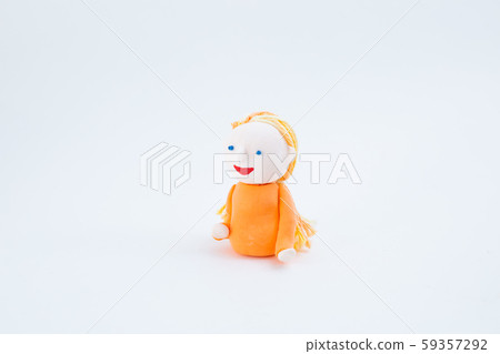 Handmade paper clay doll foreigner Handmade paper clay doll foreigner 59357292