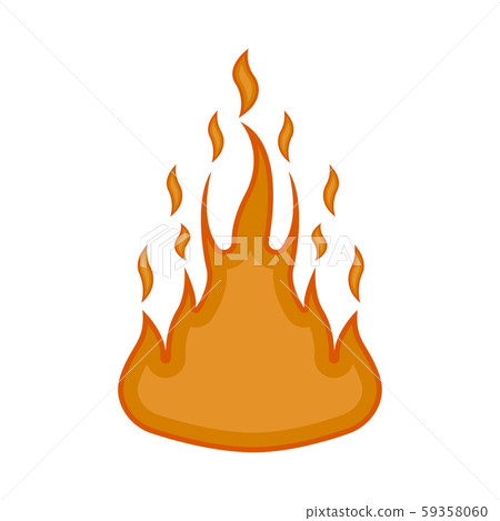 Comic fire icon image Comic fire icon image 59358060