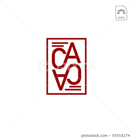 initial AC, CA, A, C Logo template 59358274