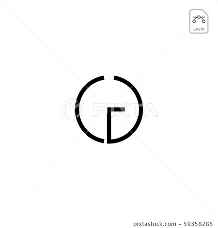 initial AC, CA, A, C Logo template 59358288