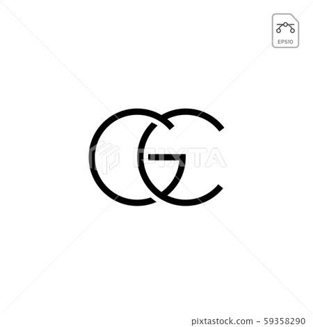 initial AC, CA, A, C Logo template 59358290