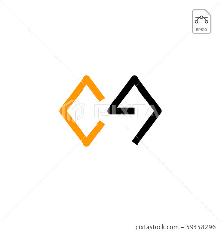 initial AC, CA, A, C Logo template 59358296