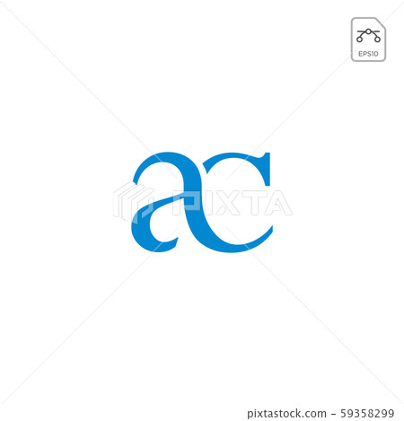 initial AC, CA, A, C Logo template 59358299