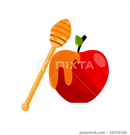 Apple fruit with honey. Rosh hashanah concept Apple fruit with honey. Rosh hashanah concept 59358500