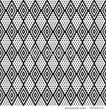 Seamless diamonds pattern. Geometric texture. Seamless diamonds pattern. Geometric texture. 59358514