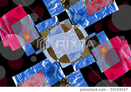 Contemporary art abstract pattern mood board.... - Stock Illustration ...