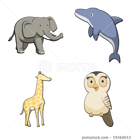 elephant, porpoise, dolpin 59360653