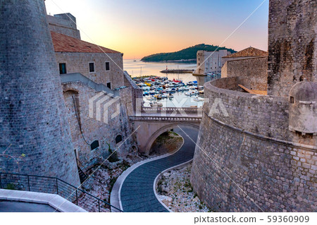 Old Harbor of Dubrovnik, Croatia 59360909
