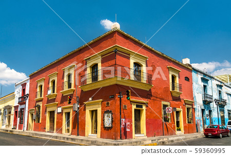 Traditional colonial architecture in Oaxaca, Mexico 59360995