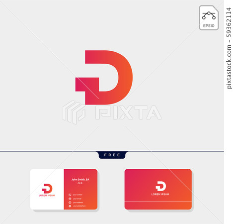 initial D logo template for technology, business initial D logo template for technology, business 59362114