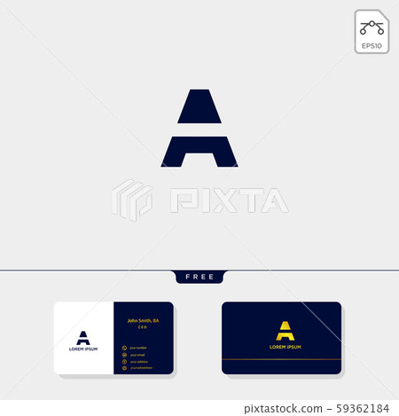 abstract initial A, logo template and business 59362184