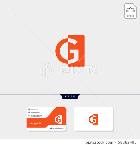 Letter CG Logo Design Template. CG, C G Letter Logo Modern, Flat,  Minimalist, Business, Company Sign Royalty Free SVG, Cliparts, Vectors, and  Stock Illustration. Image 179005873.