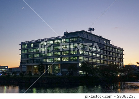 Shimane Prefectural Government Office at dusk Shimane Prefectural Government Office at dusk 59363255