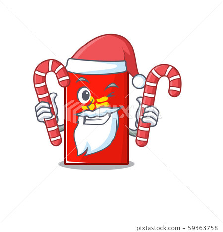 red envelope cartoon in the santa bring candy mascot red envelope cartoon in the santa bring candy mascot 59363758