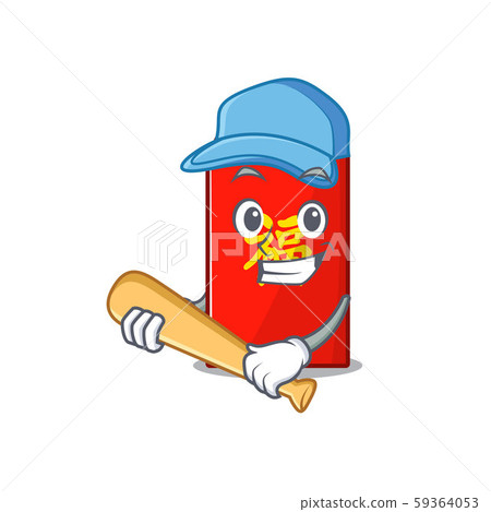 red envelope isolated with the cartoon playing baseball red envelope isolated with the cartoon playing baseball 59364053