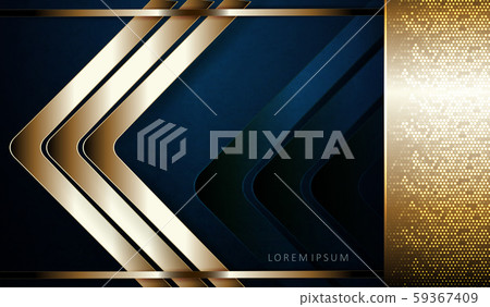 Abstract dark blue texture background with golden frame and arrows Abstract dark blue texture background with golden frame and arrows 59367409