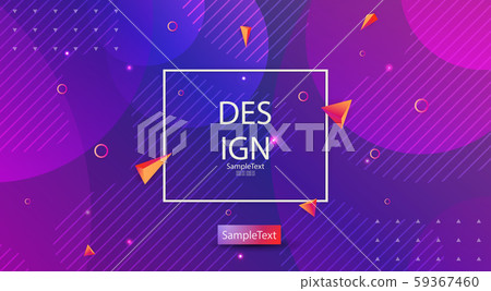 Abstract elegant blue design with a set of pink circles and orange triangles Abstract elegant blue design with a set of pink circles and orange triangles 59367460