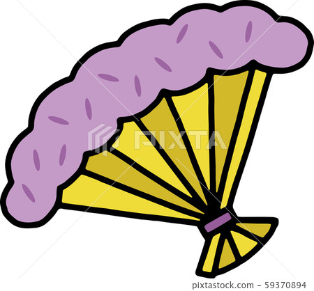 Illustration of a fan Illustration of a fan 59370894