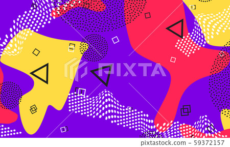 Lilac Cartoon Art. Rectangular Ornament. Red  59372157