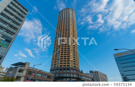 Tokyo cityscape in Japan View of Nakameguro Atlas Tower in front of Nakameguro Station Tokyo cityscape in Japan View of Nakameguro Atlas Tower in front of Nakameguro Station 59373134