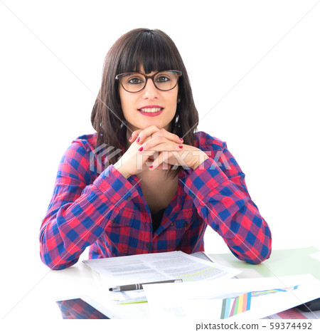 portrait of a secretary woman in office portrait of a secretary woman in office 59374492