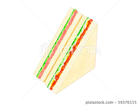 Mixed sandwich of ham, tomato and boiled egg Mixed sandwich of ham, tomato and boiled egg 59376155