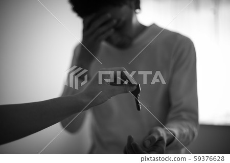 Men who receive keys while crying Men who receive keys while crying 59376628