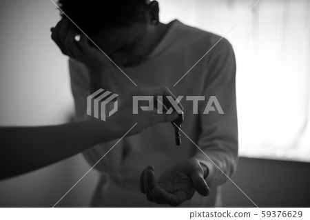 Men who receive keys while crying Men who receive keys while crying 59376629