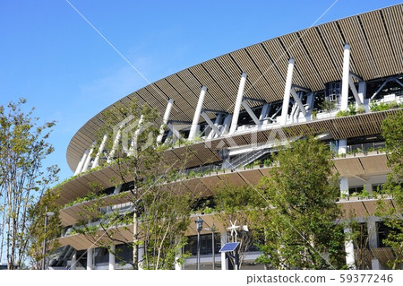 New National Stadium (Tokyo Olympic venue) New National Stadium (Tokyo Olympic venue) 59377246