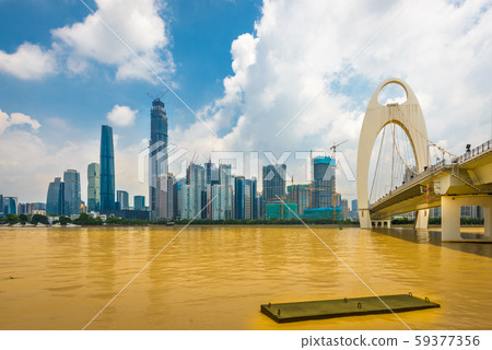 Guangzhou, China city skyline 59377356