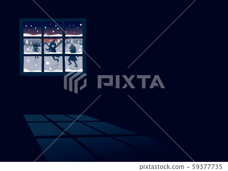 晚上窗外有雪 59377735