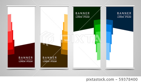 Abstract corporate business roll up template, vector illustration 59378400