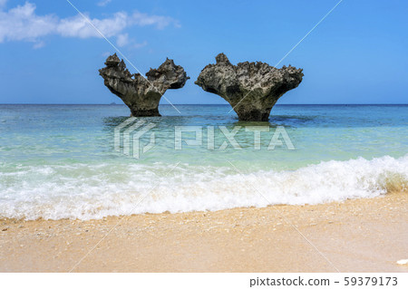 Okinawa Prefecture Kouri Island Heart lock Okinawa Prefecture Kouri Island Heart lock 59379173