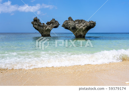 Okinawa Prefecture Kouri Island Heart lock Okinawa Prefecture Kouri Island Heart lock 59379174
