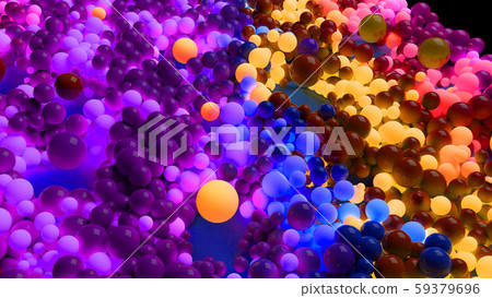 beautiful shiny balls of different colors and sizes completely cover the surface. Some spheres glow beautiful shiny balls of different colors and sizes completely cover the surface. Some spheres glow 59379696