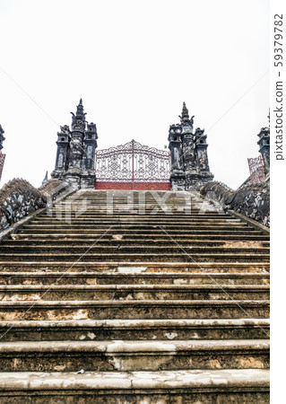 Kai Dinh Mausoleum Stone steps to the garden Kai Dinh Mausoleum Stone steps to the garden 59379782
