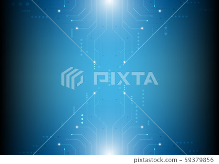 Vector abstract computer circuit High-tech... - Stock Illustration ...