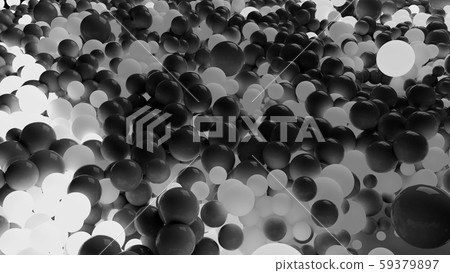 beautiful shiny balls of different colors and sizes completely cover the surface. Some spheres glow beautiful shiny balls of different colors and sizes completely cover the surface. Some spheres glow 59379897