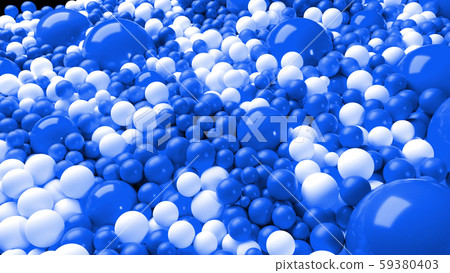 beautiful shiny blue white balls of different colors and sizes completely cover the surface. Some beautiful shiny blue white balls of different colors and sizes completely cover the surface. Some 59380403