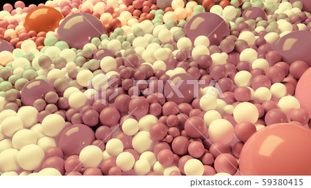 beautiful shiny balls of different colors and sizes completely cover the surface. Some spheres glow beautiful shiny balls of different colors and sizes completely cover the surface. Some spheres glow 59380415