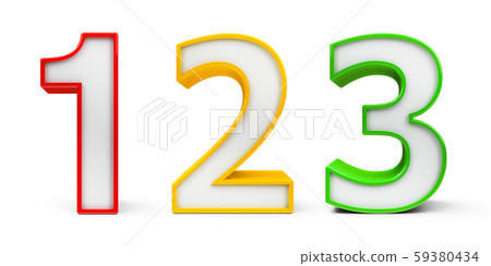 Colorful Numbers 1 2 3 #3 59380434