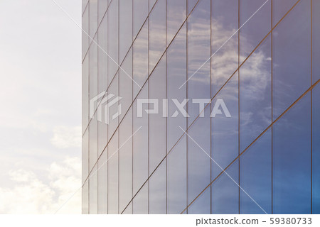 Glass facade in commercial building 59380733