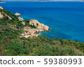 Seascape with wonderful cliff view and colorful clean sea water on the Binh Ba island, Vietnam. Royalty high quality free stock image of seascape. Seascape with wonderful cliff view and colorful clean sea water on the Binh Ba island, Vietnam. Royalty high quality free stock image of seascape. 59380993
