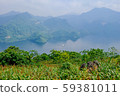 Beautiful landscape of lake in a countryside Vietnam. A view on top of mountain. Royalty high quality stock image of nature landscape. Beautiful landscape of lake in a countryside Vietnam. A view on top of mountain. Royalty high quality stock image of nature landscape. 59381011