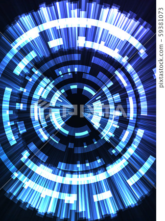 blue circle digital pixel abstract background - Stock Illustration ...
