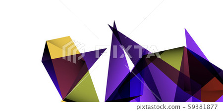 Triangle geometric background in trendy style on light background. Retro vector illustration Triangle geometric background in trendy style on light background. Retro vector illustration 59381877