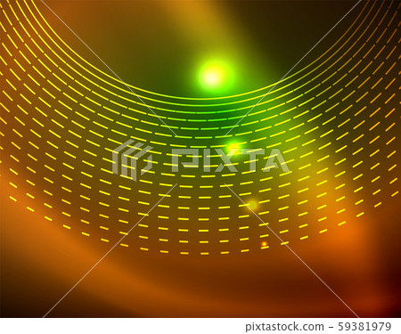 Neon circles abstract background Neon circles abstract background 59381979