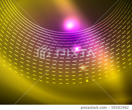 Neon circles abstract background Neon circles abstract background 59381982